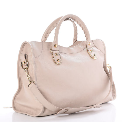 Balenciaga Chevre Gold Metallic Edge Hardware City Beige Praline 4 of 11