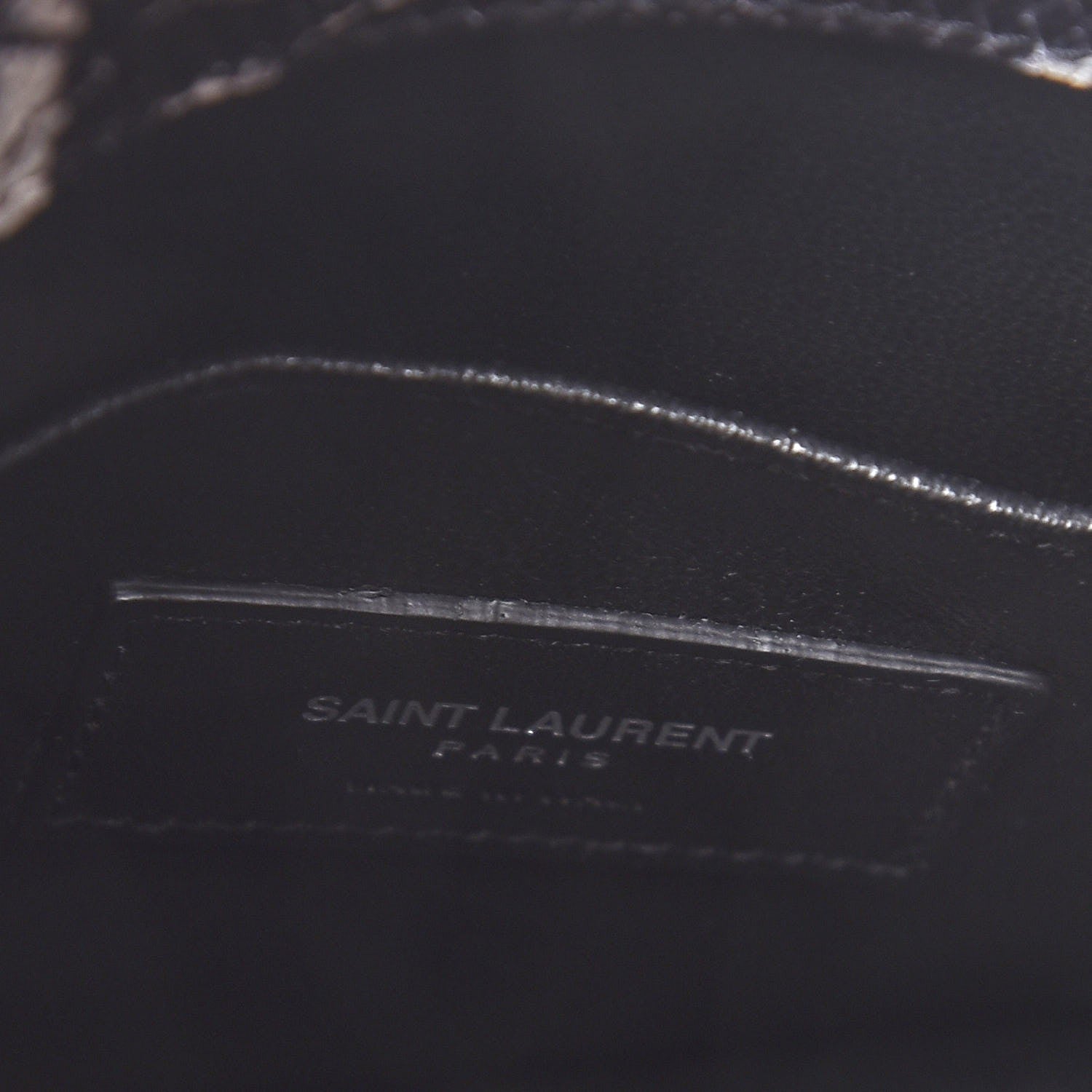 Saint Laurent Python Embossed Nano Sac De Jour Black White 7 of 8