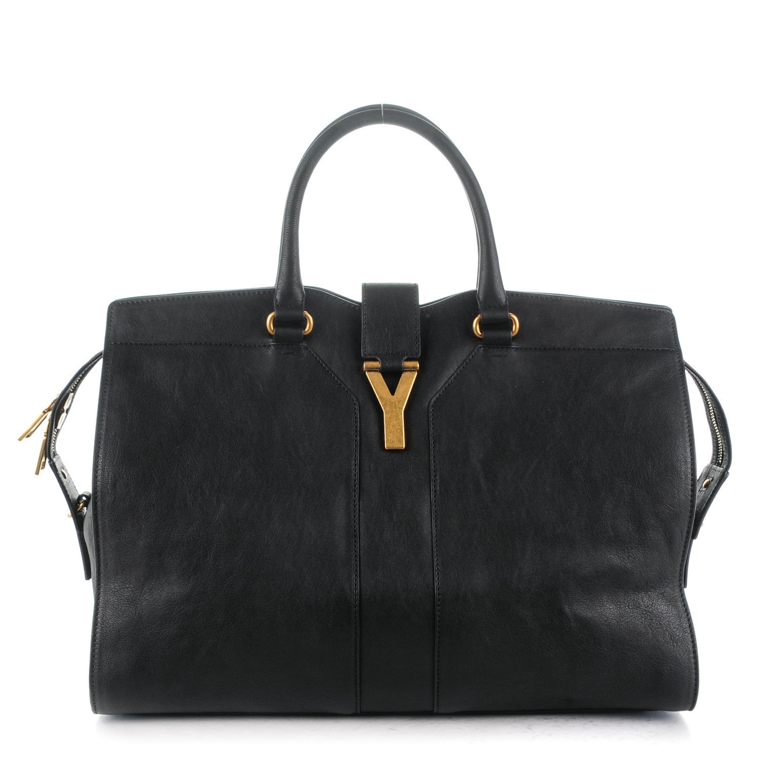 Saint Laurent Sheepskin Large Cabas ChYc Black 1 of 8