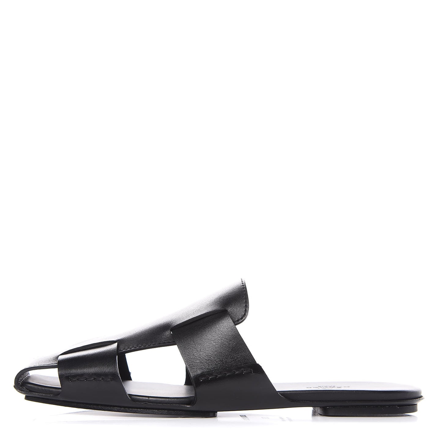 Calfskin Ruse Mules 39 Black