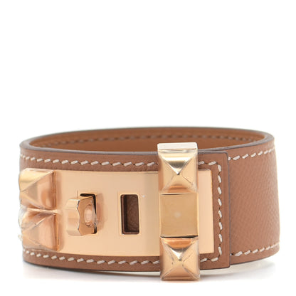 Hermes Epsom Collier de Chien CDC 24 Bracelet T2 Gold 1 of 6