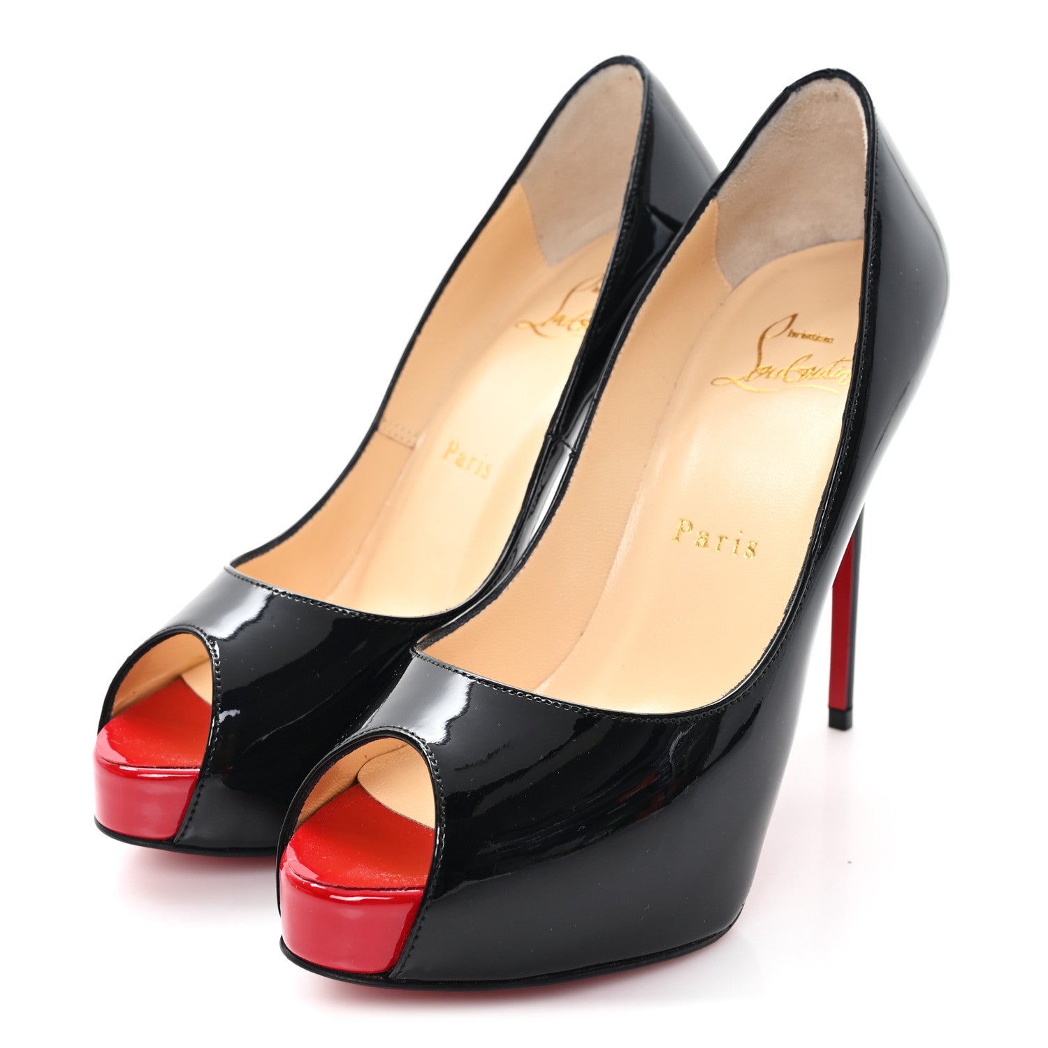 Christian Louboutin Patent New Very Prive 120mm Pumps 35.5 Black 4 of 9
