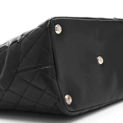 Chanel Calfskin Quilted Large Cambon Tote Black 9 of 10