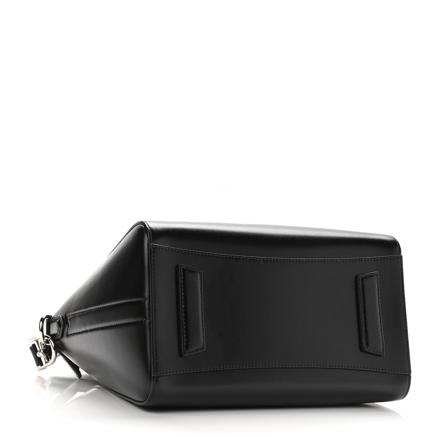 Shiny Lord Calfskin Small Antigona Black