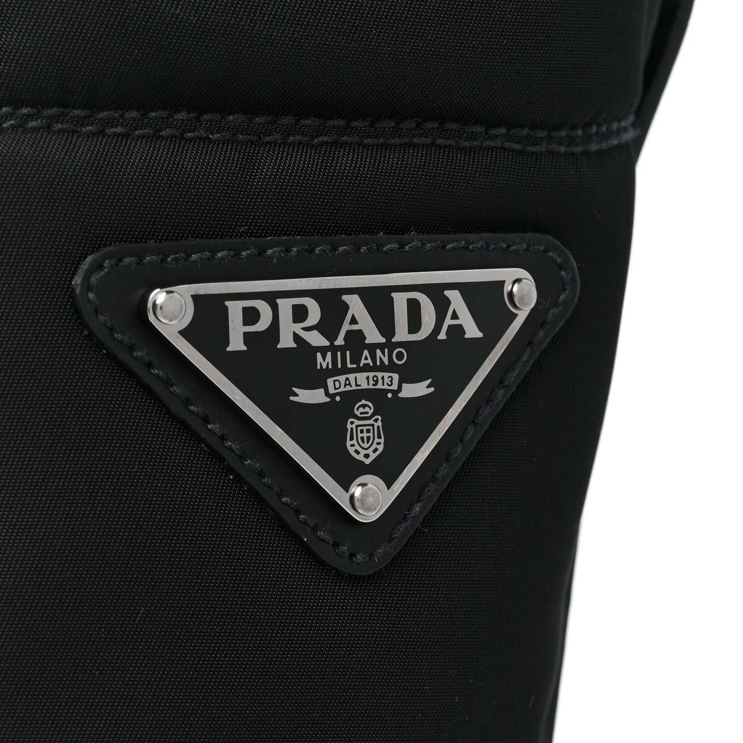 Spazzolato Rois Re-Nylon Metal Triangle Logo Mens 40mm Combat Boots 6 Black