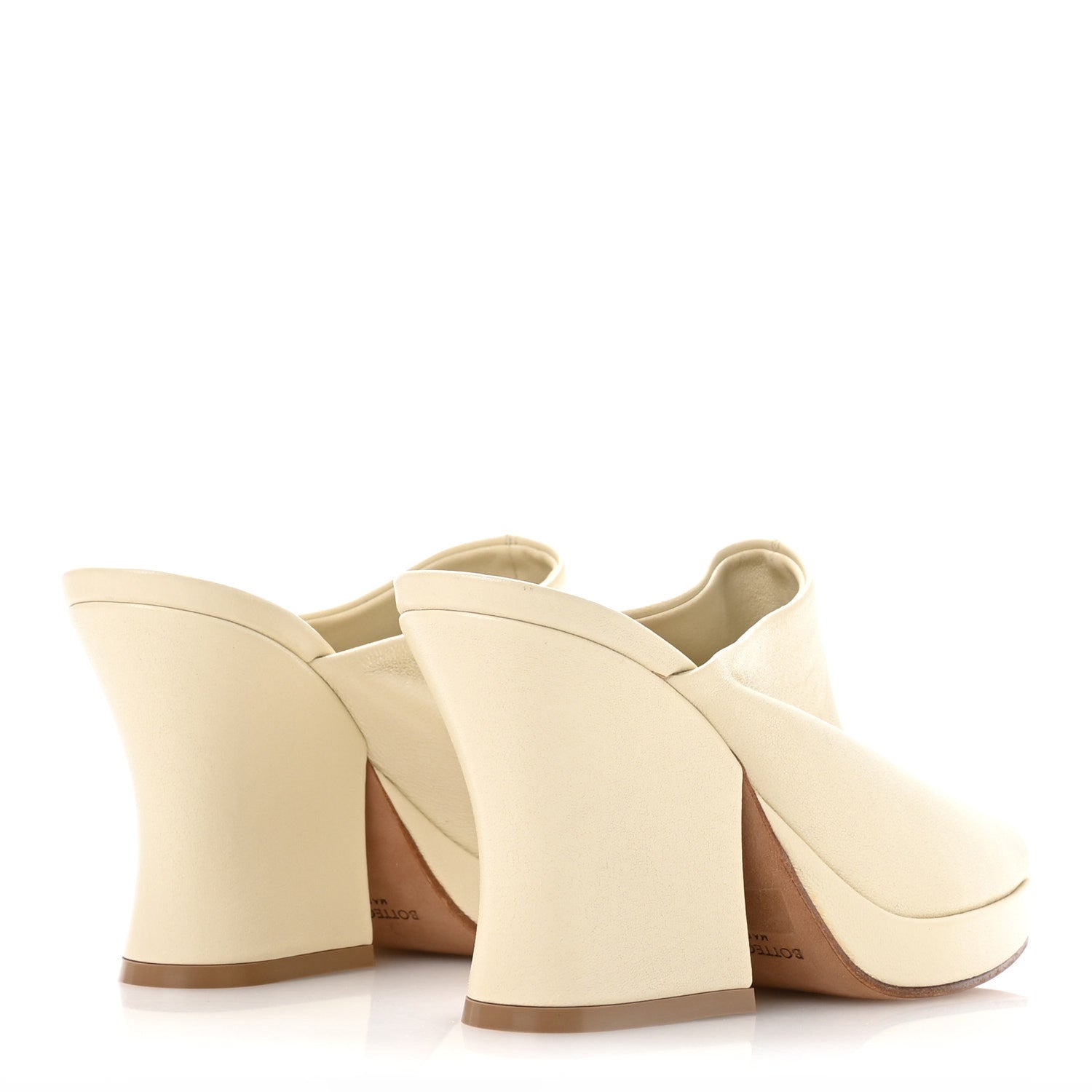 Bottega Veneta Nappa Stack Mule Sandals 37 Sea Salt 5 of 8
