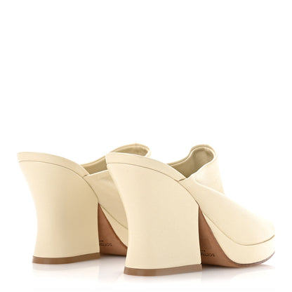 Bottega Veneta Nappa Stack Mule Sandals 37 Sea Salt 5 of 8