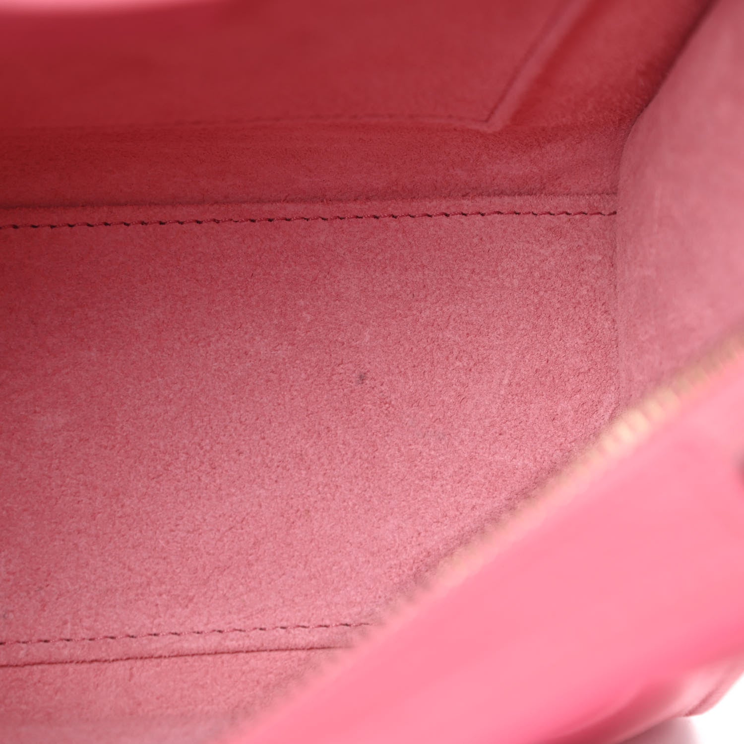 Celine Drummed Calfskin Nano Luggage Flamingo 12 of 16