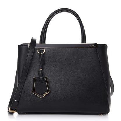 Fendi Vitello Elite Petite 2Jours Tote Black 1 of 8