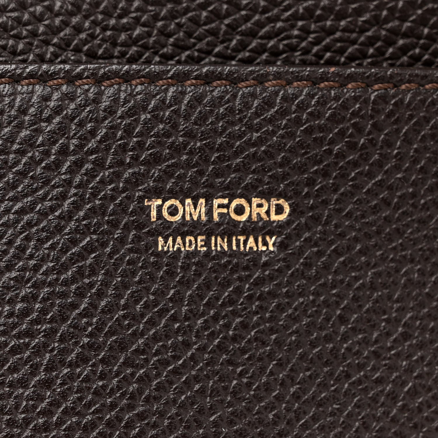 Tom Ford Pebbled Calfskin Medium Jennifer Dark Brown 7 of 15