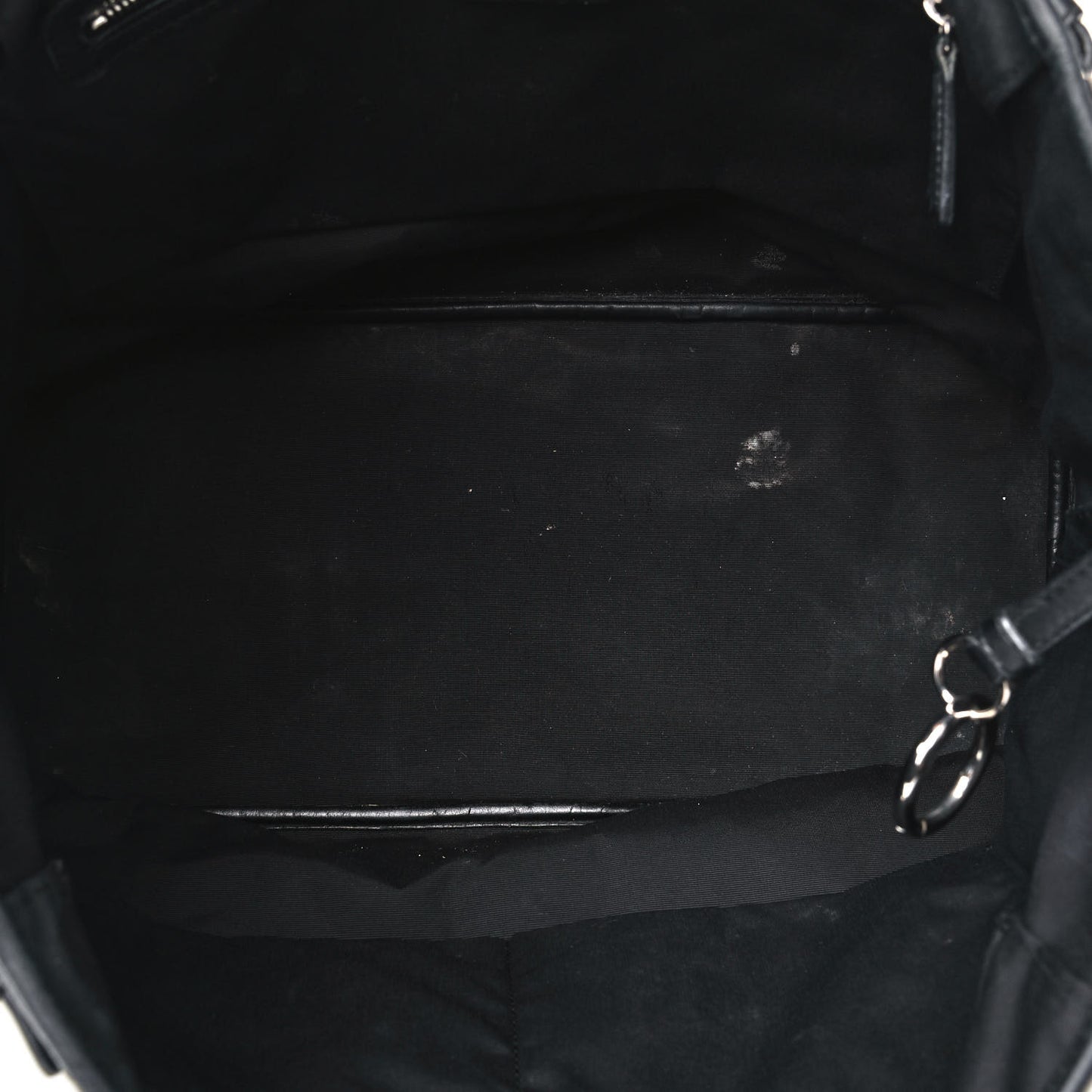 Coated Canvas Cannage Medium Panarea Tote Black