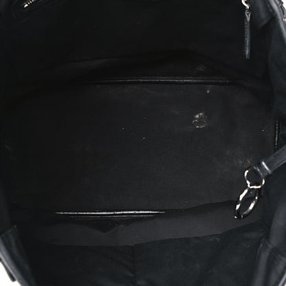 Christian Dior Coated Canvas Cannage Medium Panarea Tote Black 4 of 15