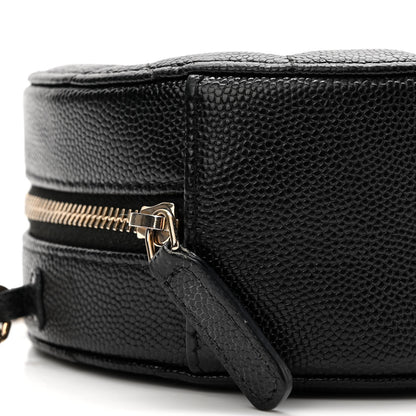 Chanel Caviar Quilted Round Clutch With Chain Black 9 of 10