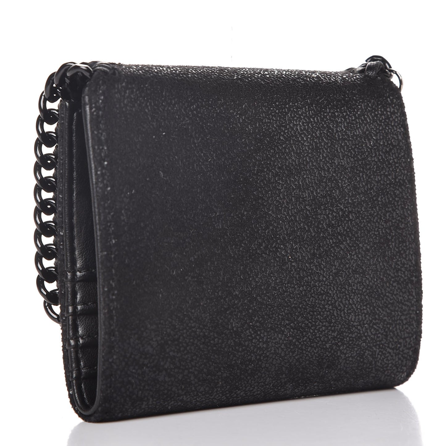 Shaggy Deer Small Falabella Wallet Black
