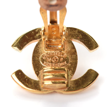 Chanel Metal CC Turnlock Clip On Earrings Gold 4 of 4