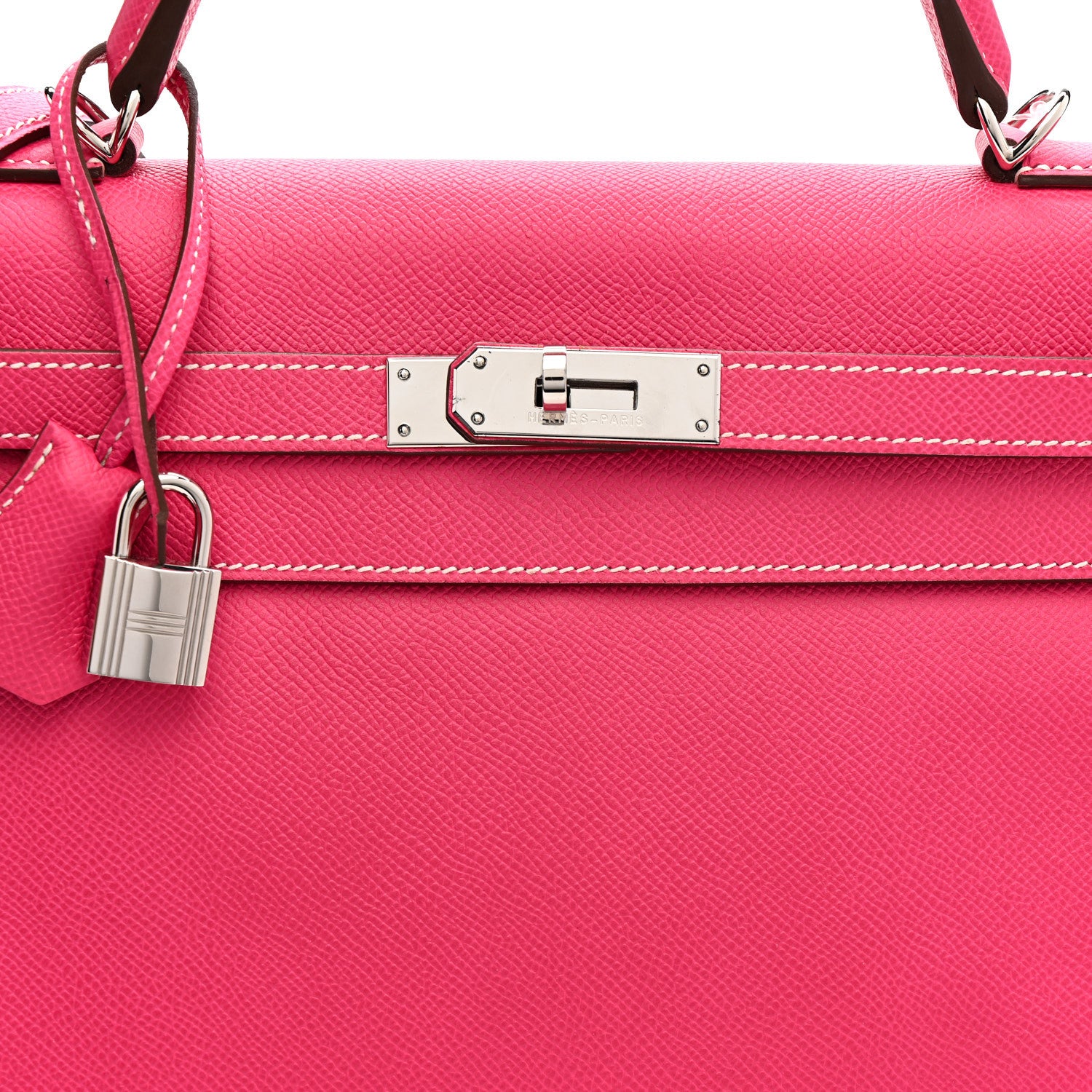 Hermes Epsom Candy Kelly Retourne 32 Rose Tyrien Rubis 8 of 11