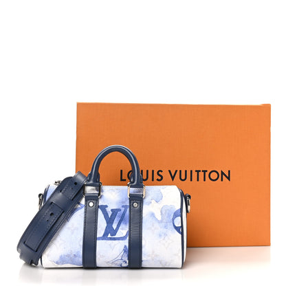 Louis Vuitton Monogram Watercolor Keepall XS Blue 10 of 10