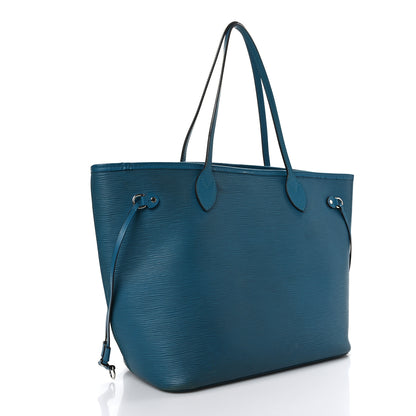 Louis Vuitton Epi Neverfull MM Cyan 4 of 10