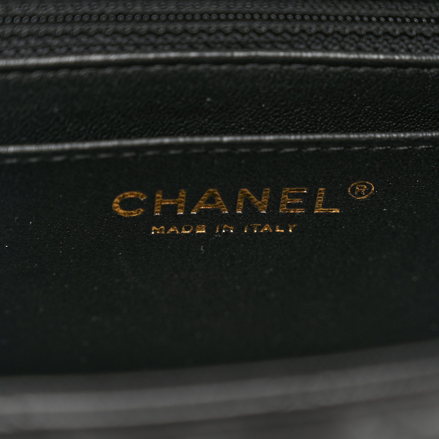 Lambskin Quilted Mini Square Flap Black