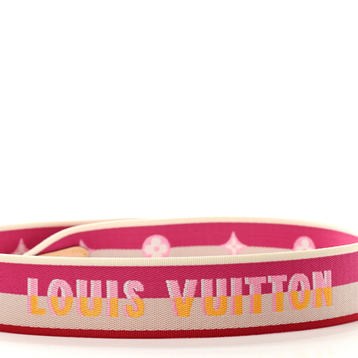 Louis Vuitton Jacquard Speedy Bandouliere 20 Shoulder Strap Fuchsia 3 of 4