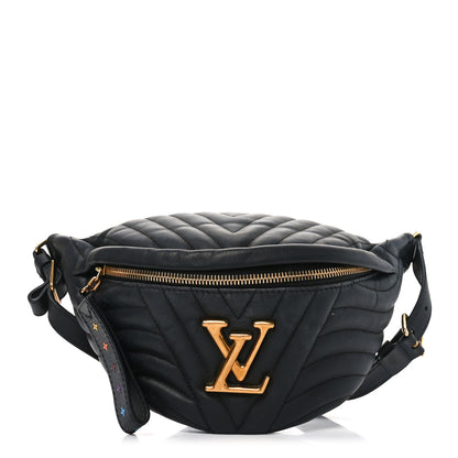 Louis Vuitton Calfskin Quilted New Wave Bumbag Black 1 of 9
