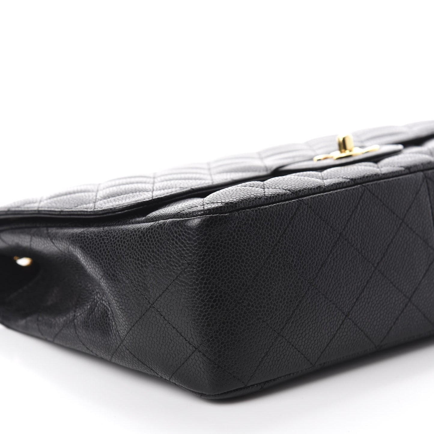 Caviar Quilted Jumbo Single Flap Black