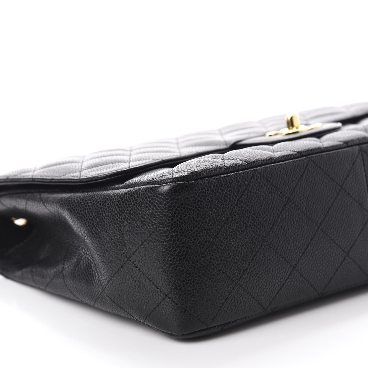 Chanel Caviar Quilted Jumbo Single Flap Black 6 of 10