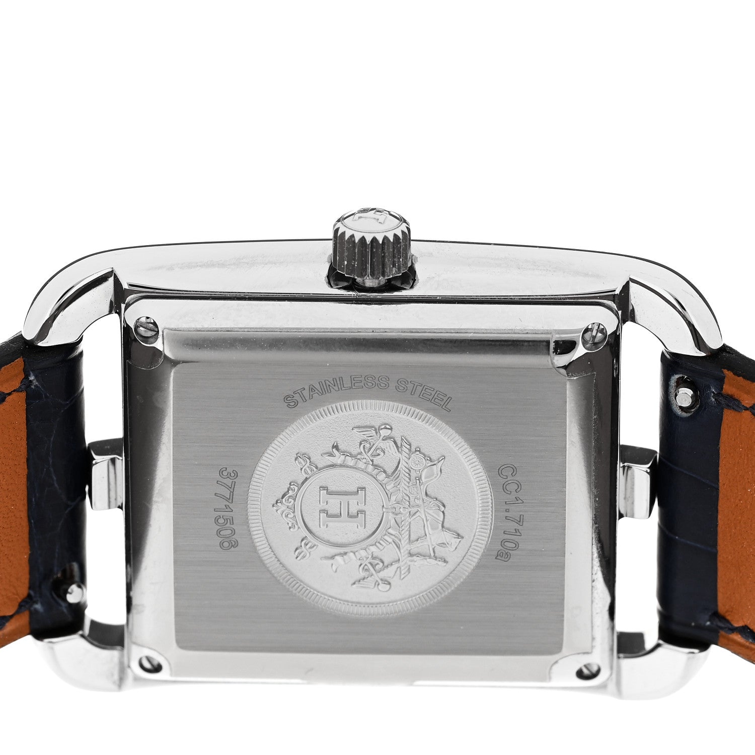 Hermes Stainless Steel Alligator 29mm Cape Cod Automatic Watch Bleu Saphir 4 of 5