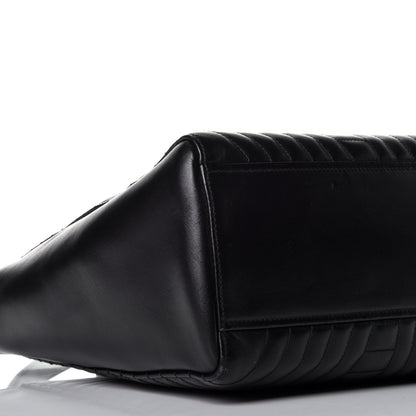 Prada Soft Calfskin Impunture Diagramme Tote Black 8 of 10