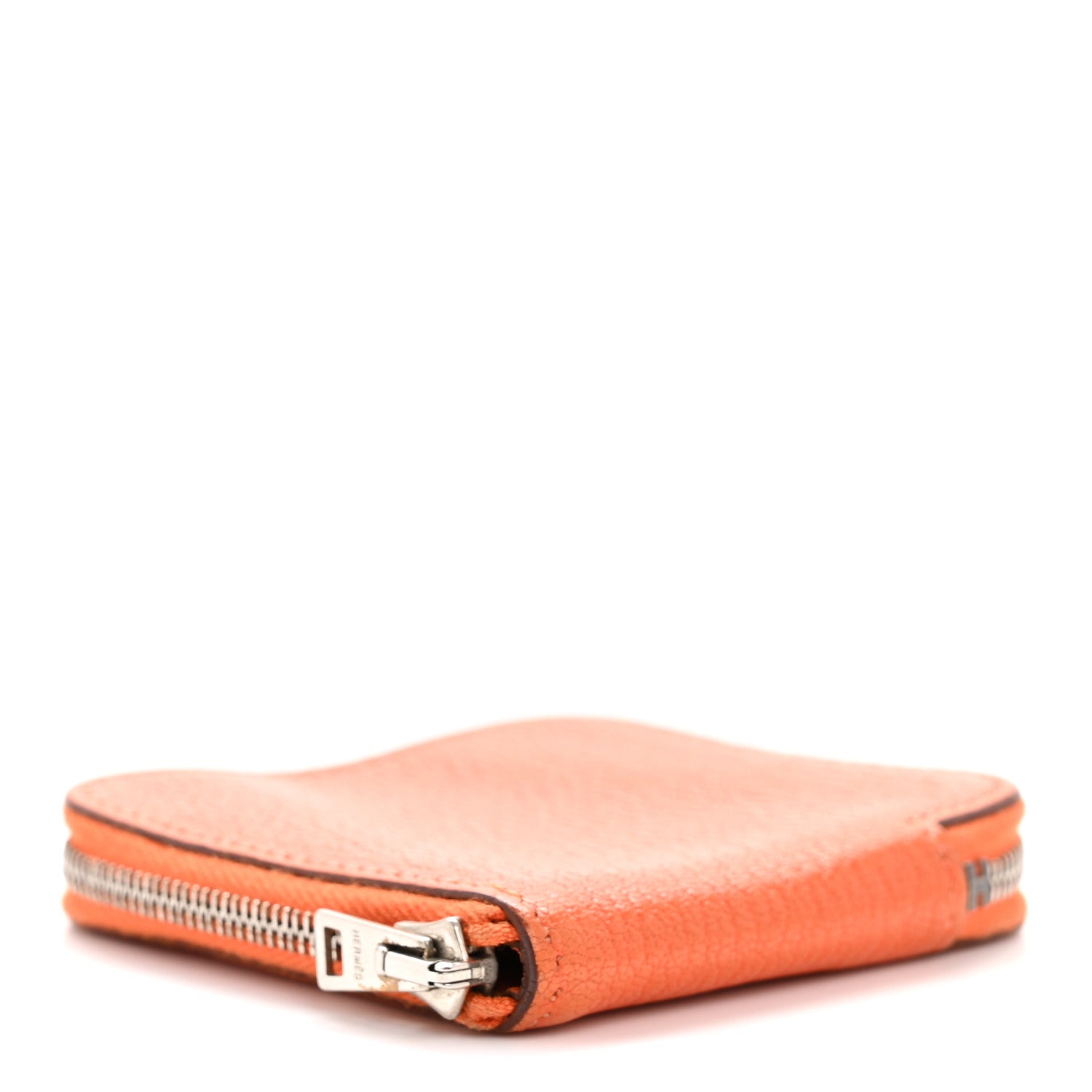 Hermes Chevre Mysore Compact Azap Wallet Orange 4 of 11