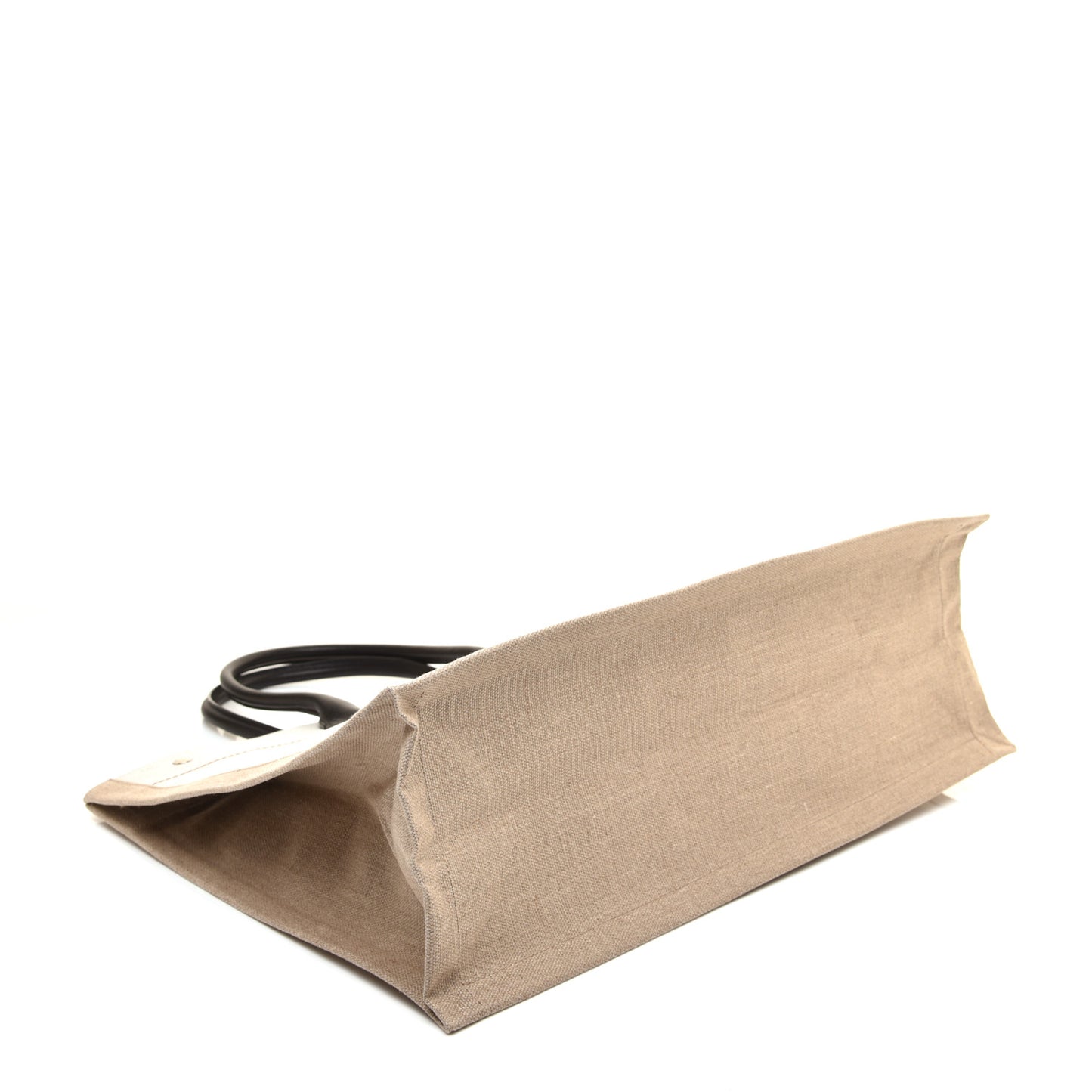 Linen Calfskin Rive Gauche Tote Optic White