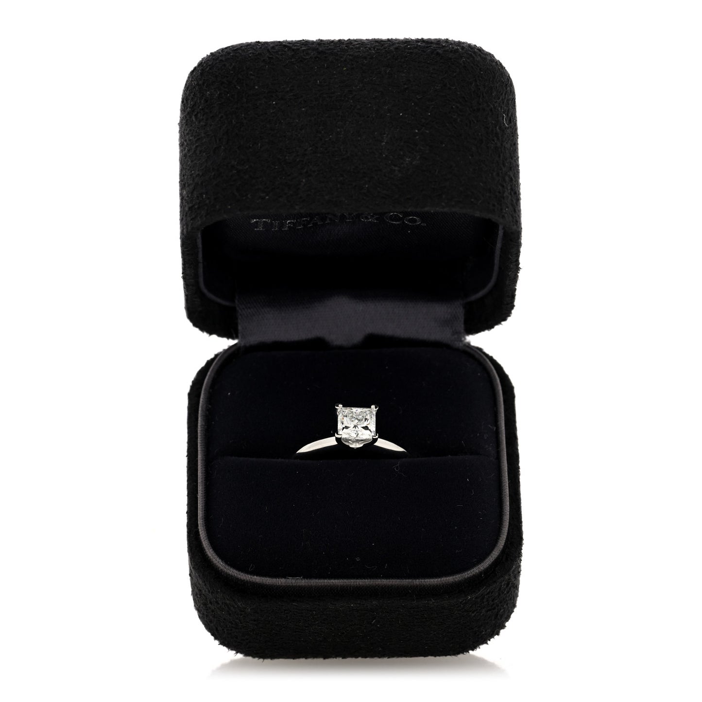 Platinum Diamond 1.04ct Princess Solitaire Engagement Ring 52 6