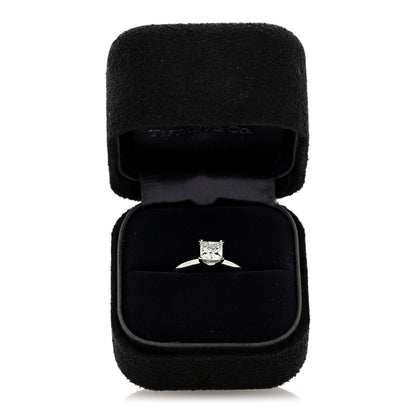 Tiffany Platinum Diamond 1.04ct Princess Solitaire Engagement Ring 52 6 5 of 5