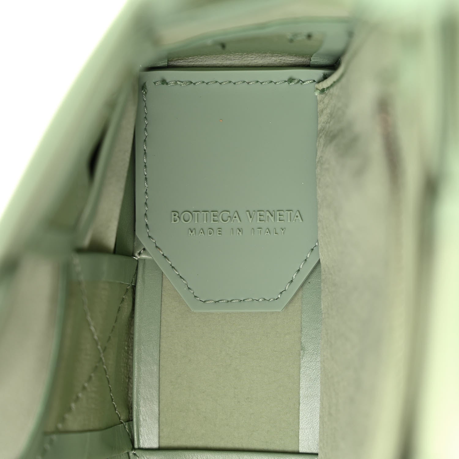 Bottega Veneta Paper Calfskin Maxi Intreccio Cassette Crossbody Bag Sage 6 of 12