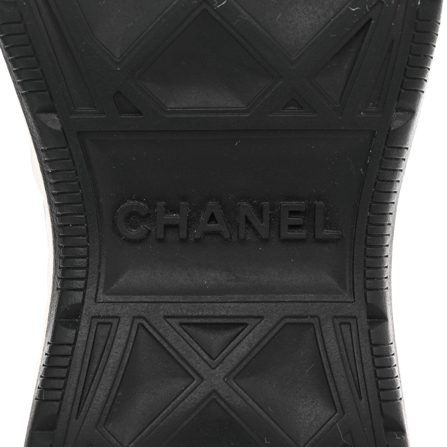 Chanel Velvet Calfskin Mixed Fibers CC Sneakers 38 Black 8 of 9