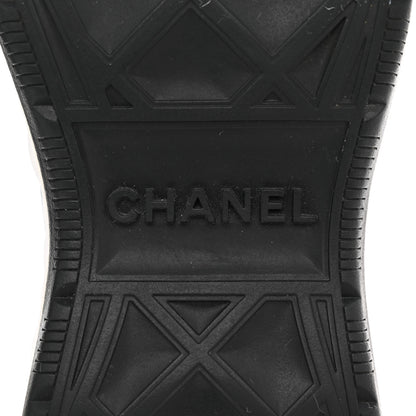 Chanel Velvet Calfskin Mixed Fibers CC Sneakers 38 Black 8 of 9