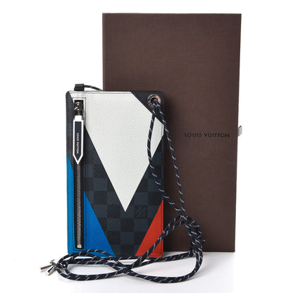 Louis Vuitton Damier Cobalt America's Cup Regatta Ribbon iPhone Pochette 10 of 10