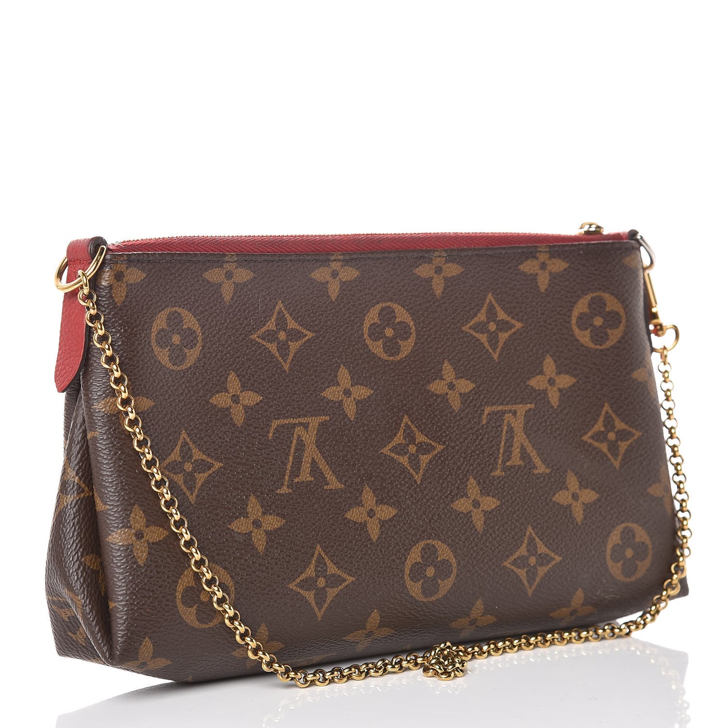 Monogram Pallas Clutch Cherry