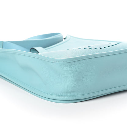 Hermes Epsom Evelyne III GM Bleu Atoll 8 of 9