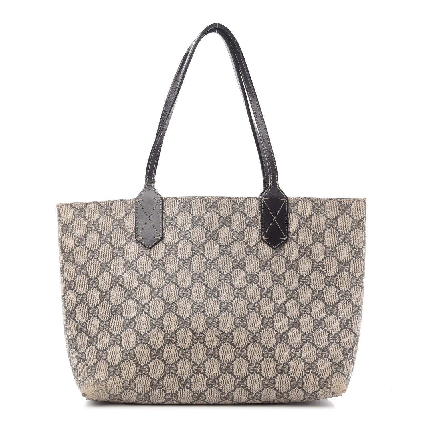 Gucci GG Supreme Monogram Small Reversible Tote Beige Black 1 of 20