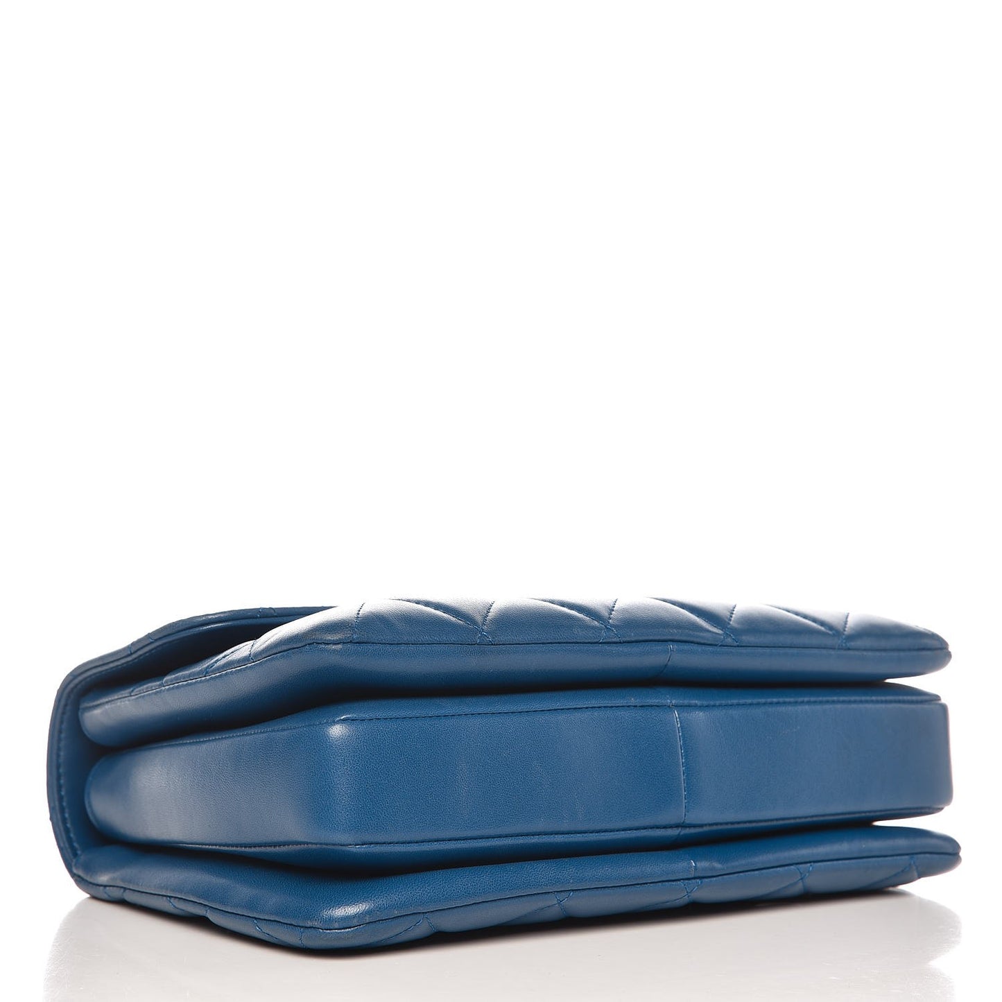 Lambskin Quilted Small Trendy CC Flap Dual Handle Bag Blue