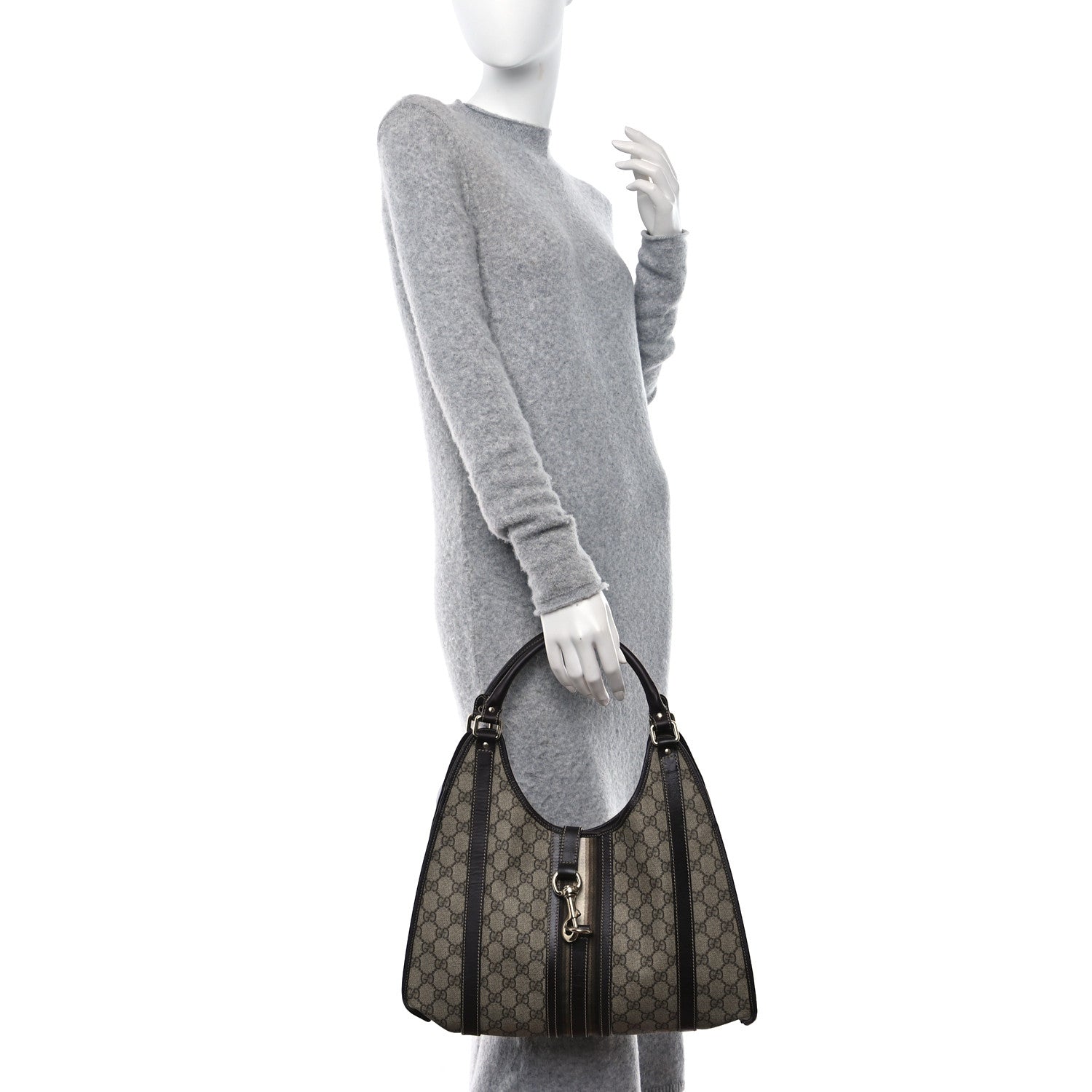 Gucci Monogram Medium Joy Shoulder Bag Dark Brown 2 of 9