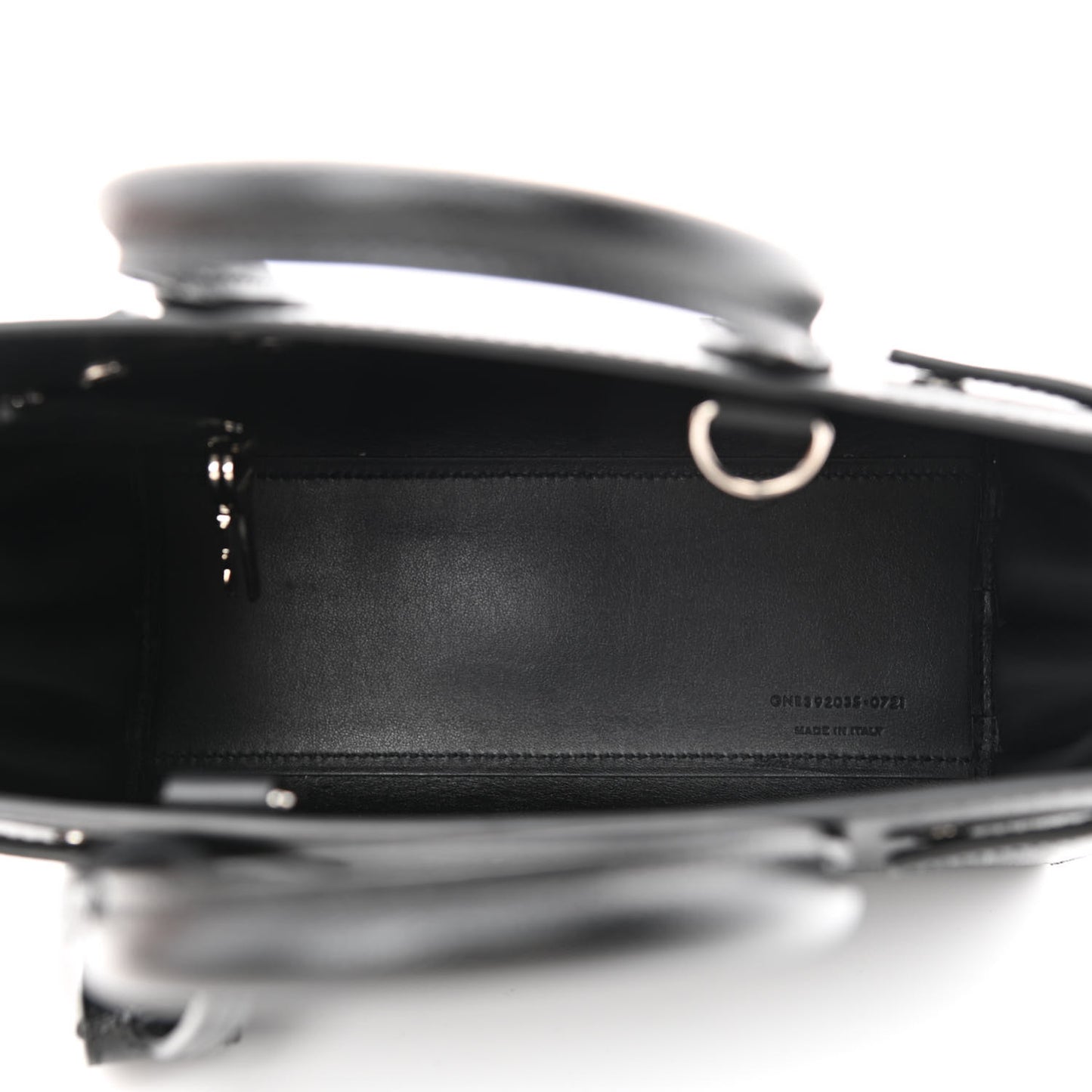 Grained Calfskin Nano Sac De Jour Black
