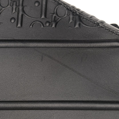 Christian Dior Calfskin Embossed Oblique Saddle Bag Black 12 of 12