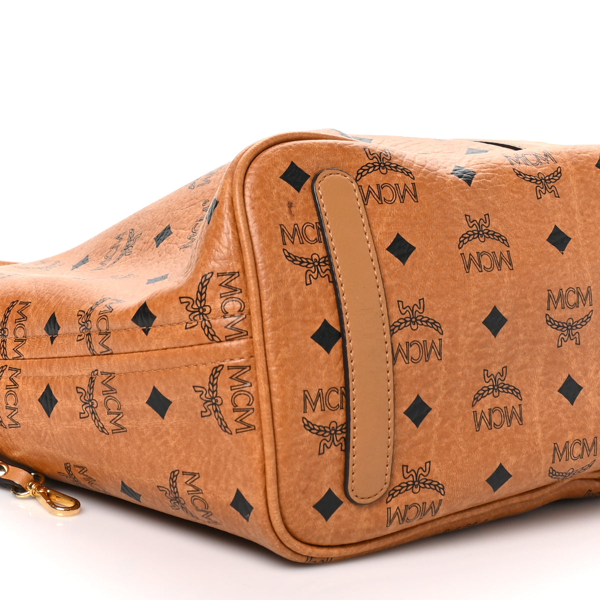 Visetos Medium Liz Reversible Shopper Tote Cognac