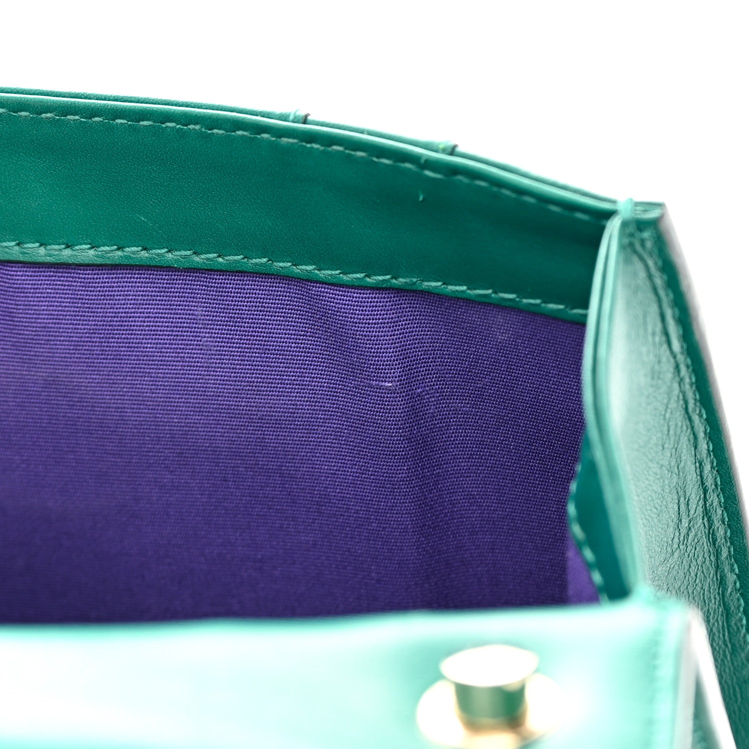Bulgari Calfskin Small Serpenti Forever Snake Strap Crossbody Bag Emerald Green 11 of 17