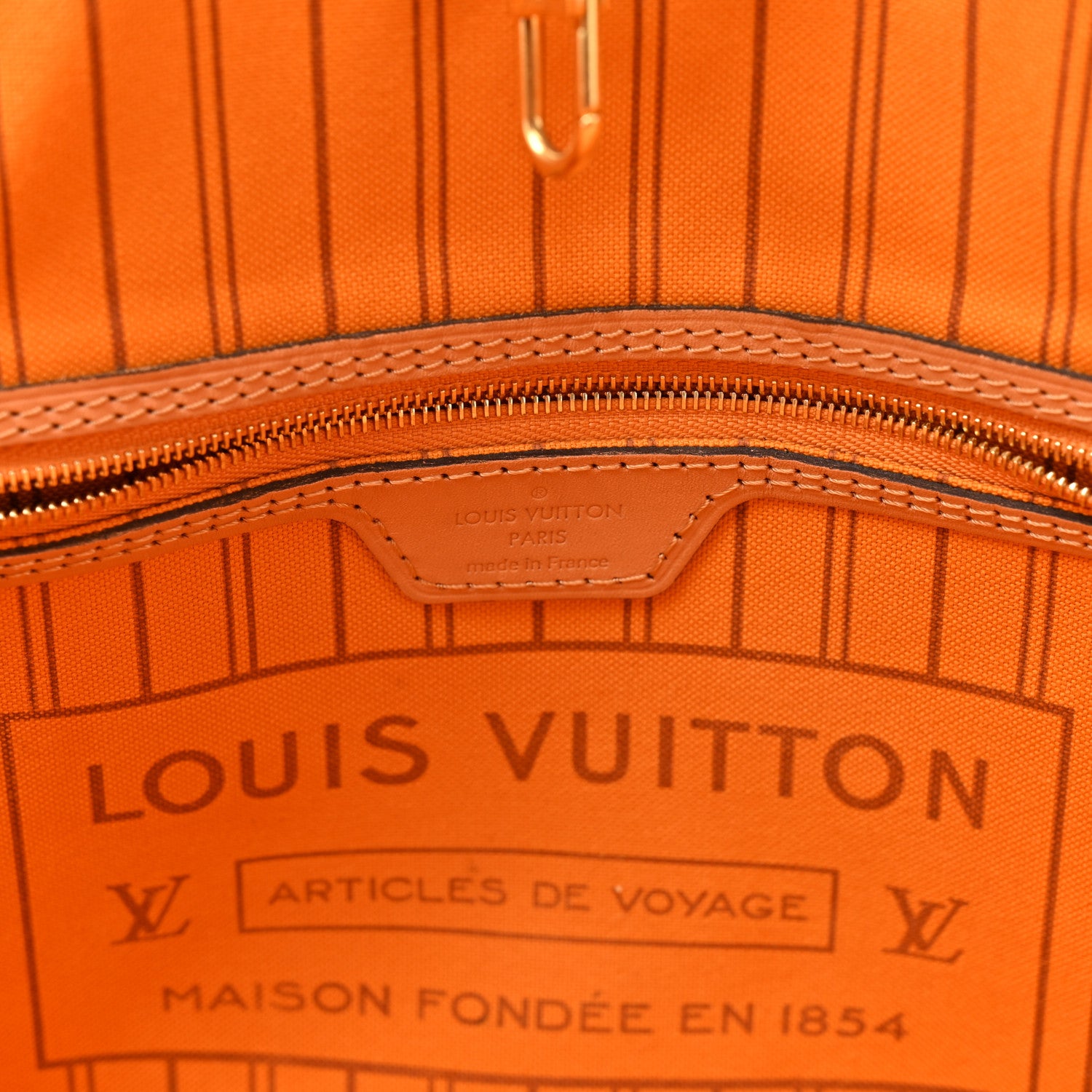 Louis Vuitton Damier Azur Braided Neverfull MM Orange 7 of 14