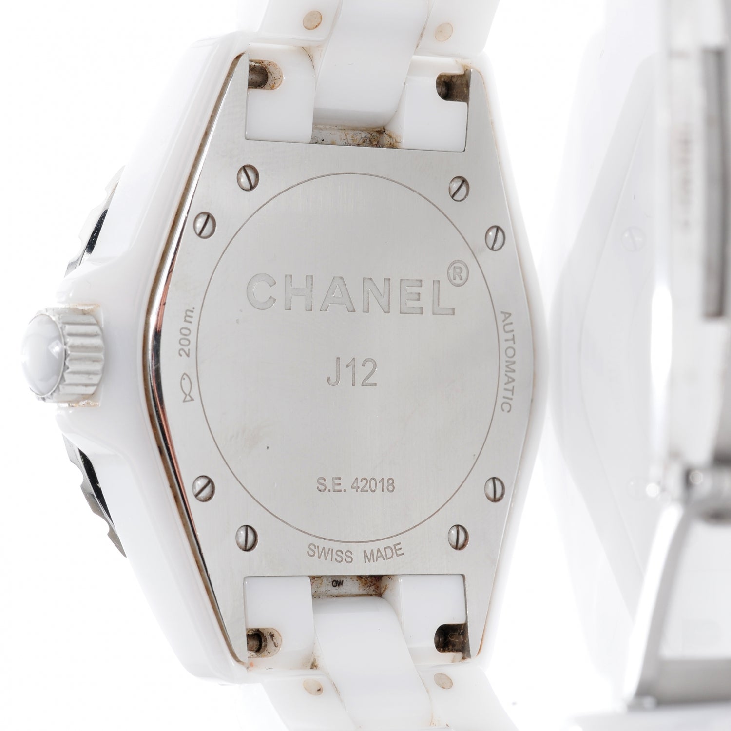 Chanel J12 38mm Ceramic Automatic Watch White 7 of 9