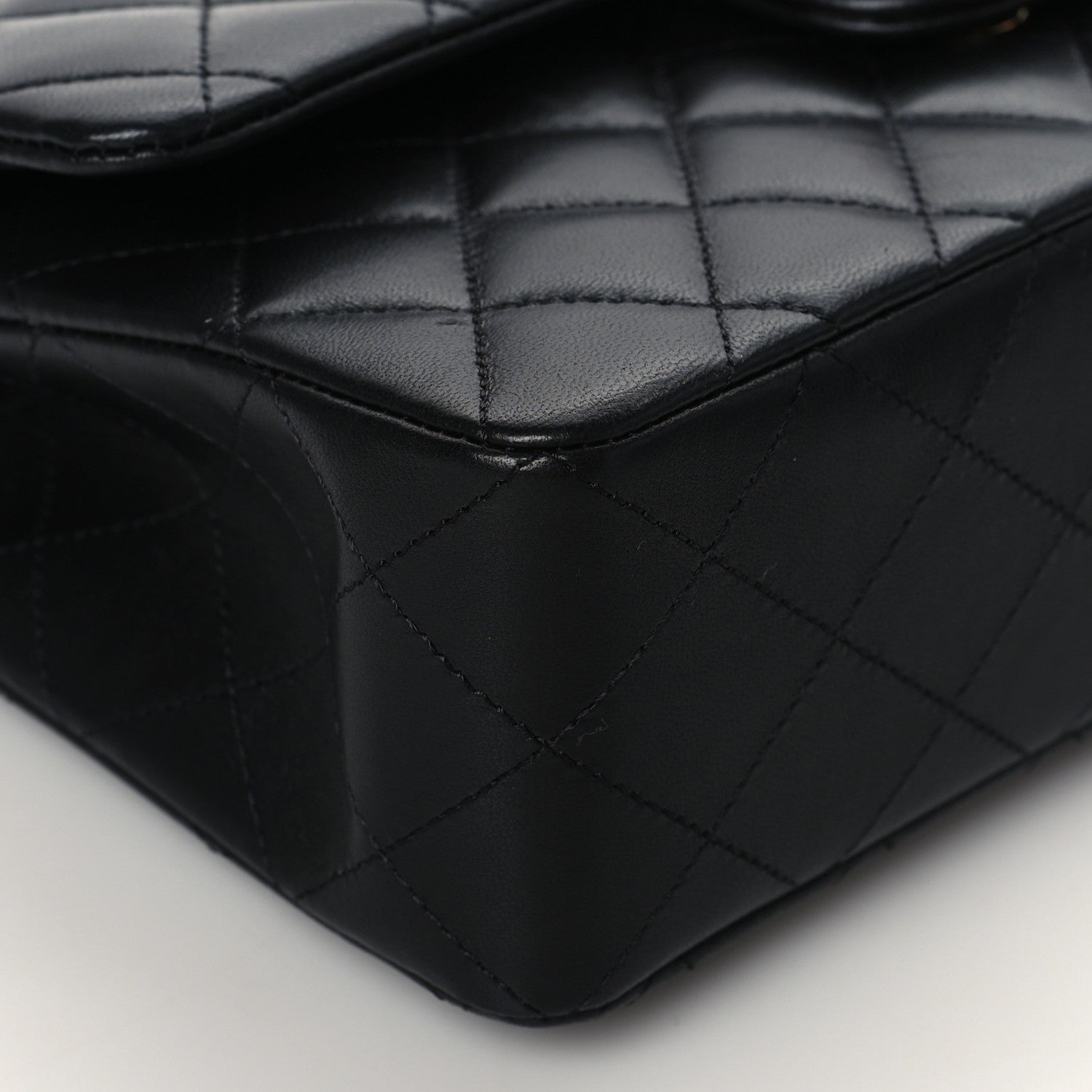Chanel Lambskin Quilted Small Double Flap Black 9 of 11