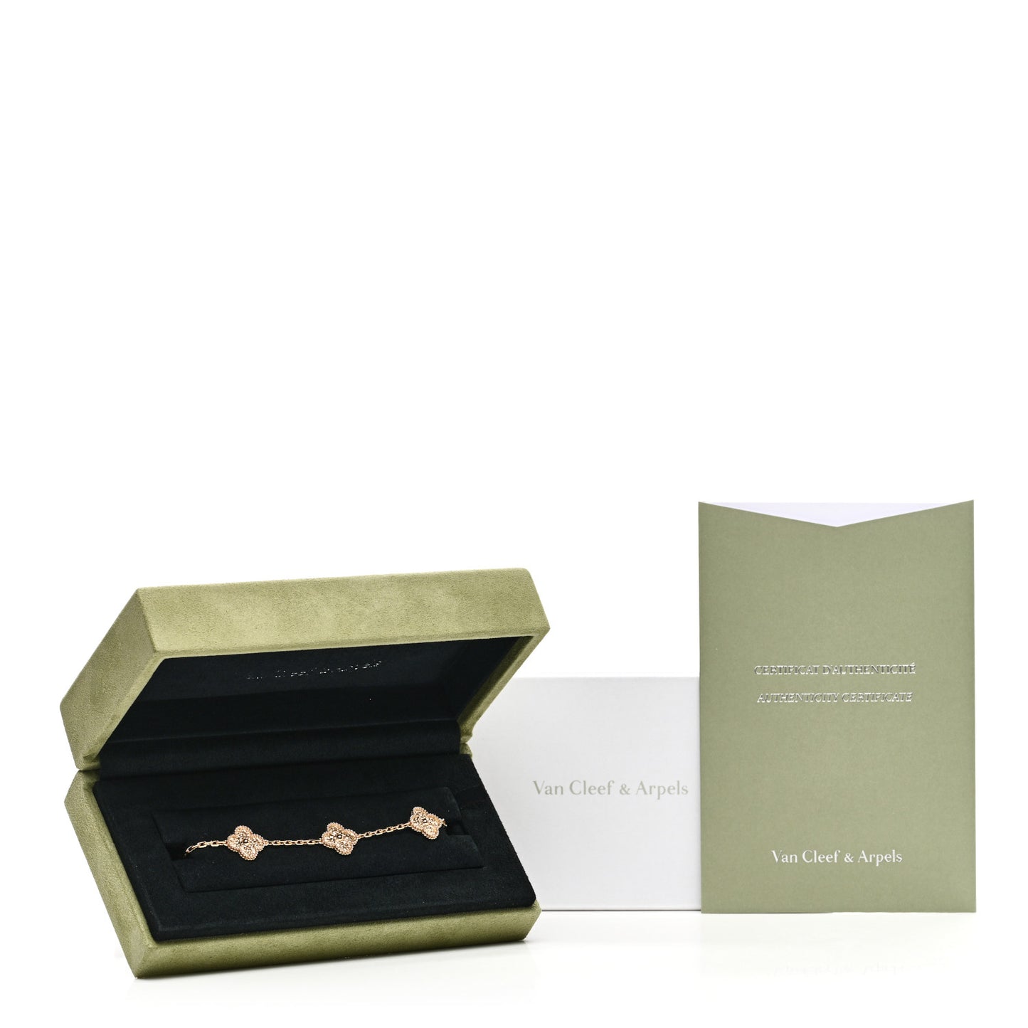 18K Yellow Gold 5 Motifs Vintage Alhambra Bracelet